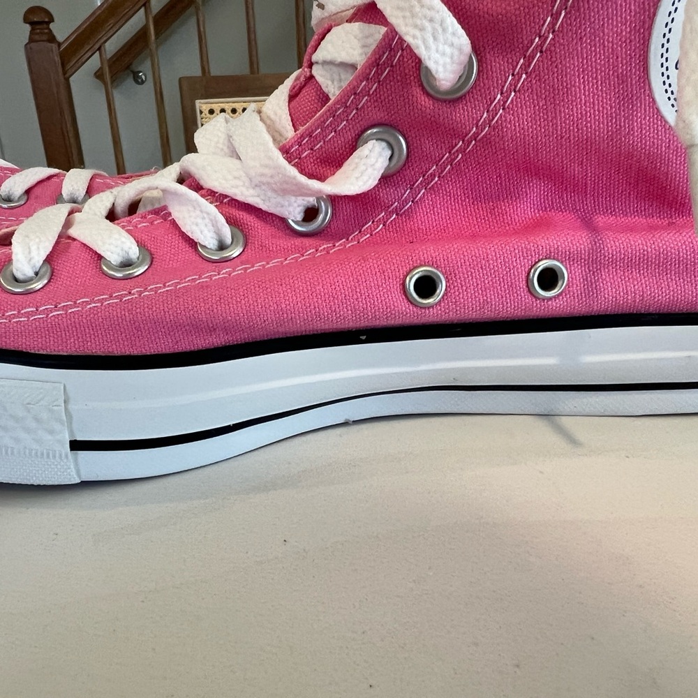 Converse Pink High-Top Sneakers - Picture 5 of 8